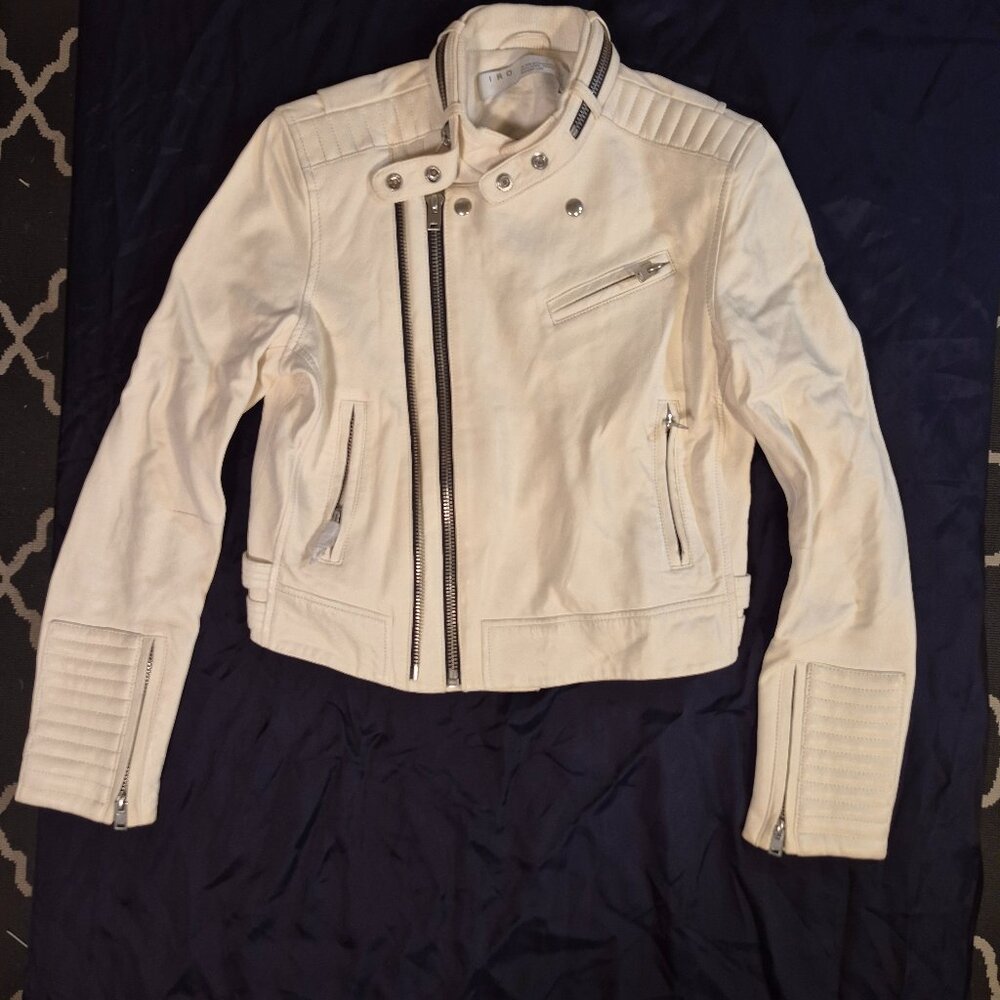 IRO off-white leather jacket